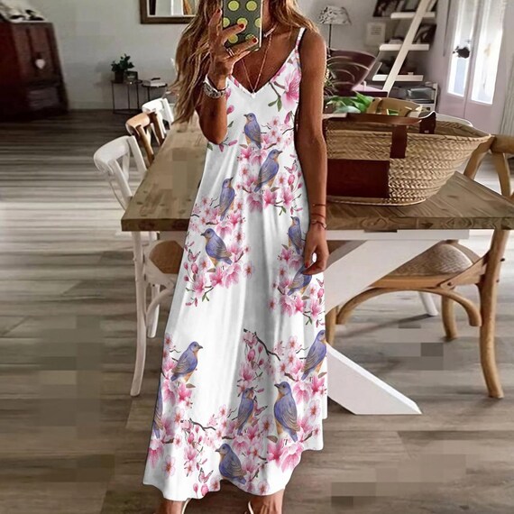 blue cherry blossom dress Cherry Blossom Maxi Wrap in Royal Blue + Gold – SymbologyClothing main image 0