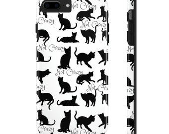 Cat Phone Case iPhone Phone Case Cat, iPhone Black Cat Case, Cat Gift Cat Lover, Cat Lady Cat Mom Teen iPhone Case, iPhone Cover Cat