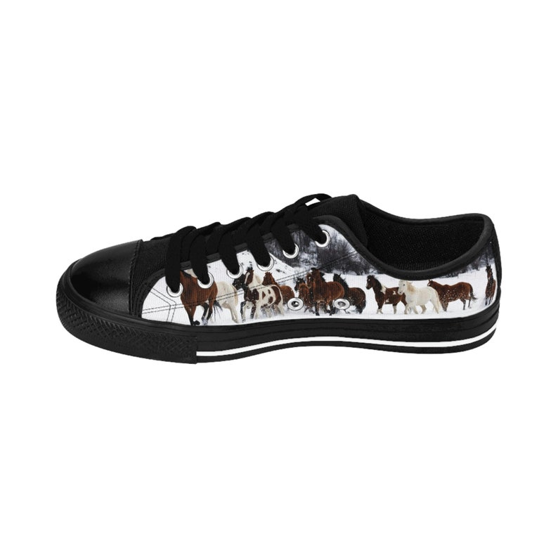 Equestrian Pattern Print Sneaker Shoes For Men Women
