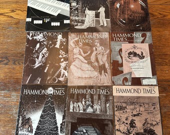 Hammond Times 8 Issue Lot + Owner's Playing Guide Mostly VG