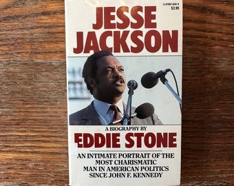 Jesse Jackson by Eddie Stone 1988 Holloway House Paperback Biography GOOD