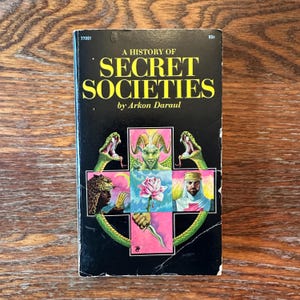 A History of Secret Societies by Arkon Darual 1969 Occult Paperback GOOD image 1
