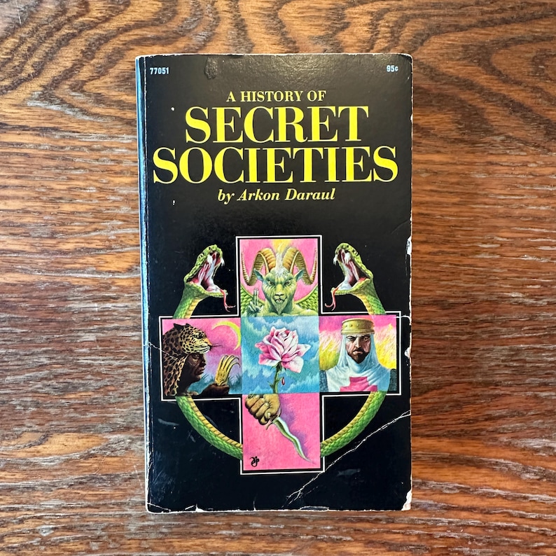 A History of Secret Societies by Arkon Darual 1969 Occult Paperback GOOD image 1