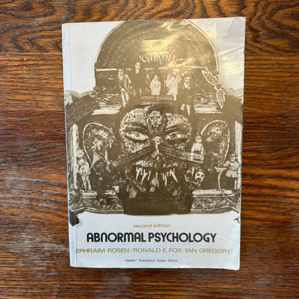 Abnormal Psychology Second Edition by Ephraim Rosen Rare Philippines Edition Paperback GOOD