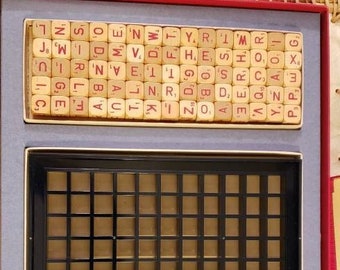 Vintage RSVP scrabble type tiles board game 1960 SUPER RARE!