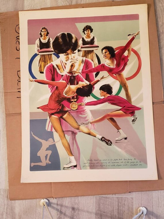 Dorothy Hamill 1976 Olympic Skater Lithograph Created by | Etsy