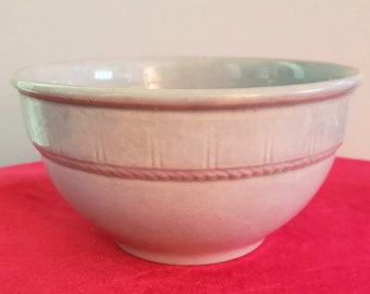 Vintage blue stoneware mixing bowl Vegetable Serving Bowl