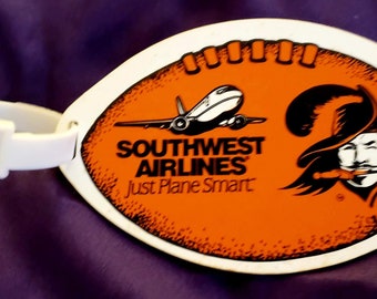 1990s Tampa Bay Buccaneers  Southwest Airlines Luggage Tag