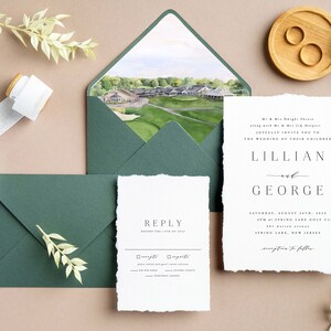 Custom Wedding Venue Watercolor Painting, Custom Illustrated Save the Date, Venue Save the Date, Venue Illustration