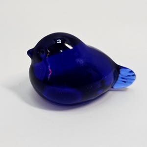 Swedish Cobalt Glass Bird