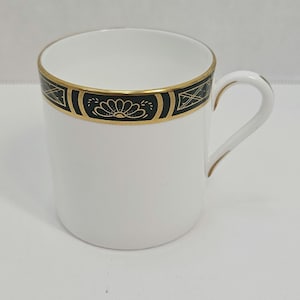 Royal Worcester Mountbatten Green Flat Cup, England
