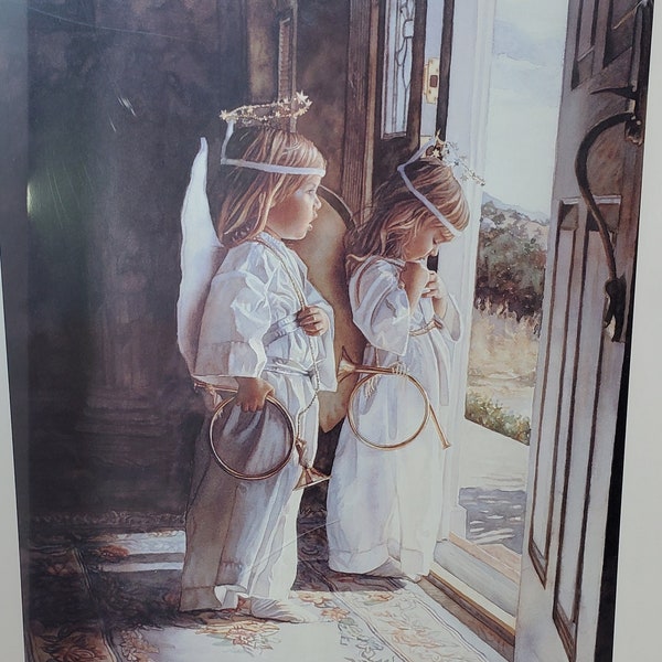 Steve Hanks "Little Angels" LE Print, Signed and Numbered with COA, 1996