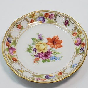 Schumann Empress Pointed Orange Flower Coaster, Germany