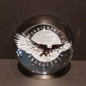 Eagle, Committment to Excellence Paperweight