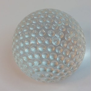 Glass Golf Ball, 2" Paperweight