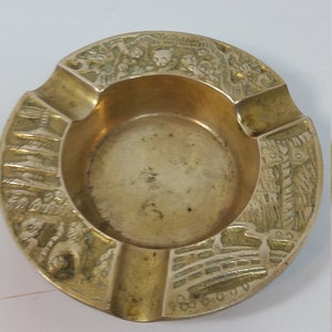 Brass Ashtray, Made in Hong Kong