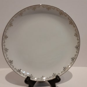 Fukagawa Platinum Trimmed Salad Plate, Vintage 1960&#39;s
