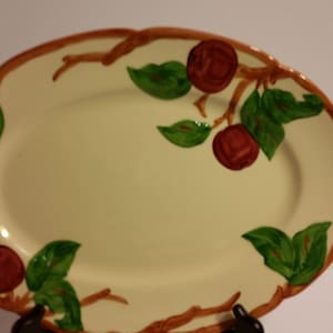 Franciscan Apple, 14&quot; Platter, Made in USA, Small Chips on Bottom Side of Handles