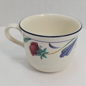Lenox Poppies on Blue Flat Cup, Used