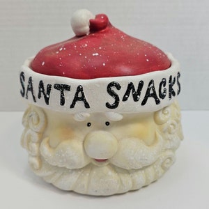 Santa Snacks Cookie Jar