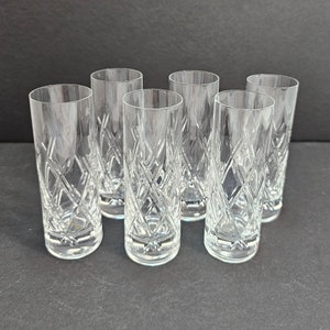 Crystal Vodka Glasses, set of 6