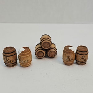 Miniatur Holzfässer, Bier und Ale