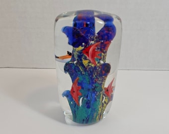 Murano Style Aquarium Paperweight