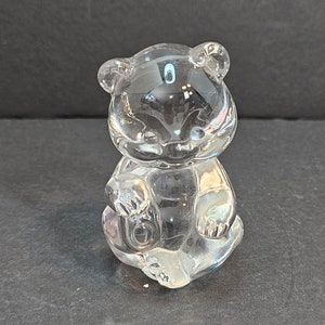 Fenton Clear Glass Bear