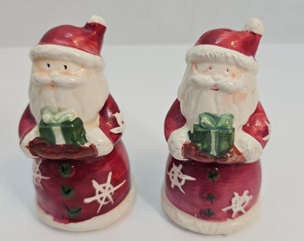 Santa with Present Salt and Pepper Shakers