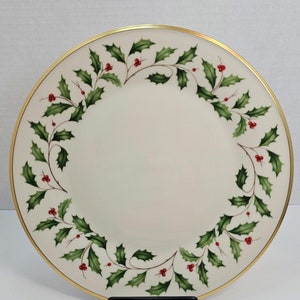 Assiette plate Lenox Holiday, États-Unis