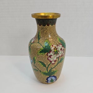 Cloisonne Chrysanthemum Vase