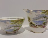 Paragon Bone China, Cliffs of Dover Sugar and Creamer, Double Warrant