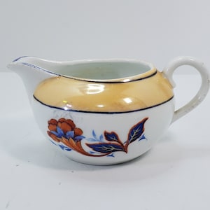 Orange Lusterware Creamer, Germany