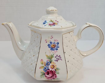 Sadler Windsor Floral Teapot, England