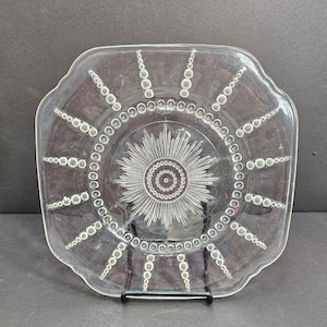 Federal Glass Columbia Square Plate