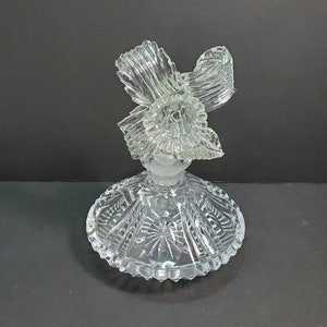 Glazen Parfumbodem met Bloem Dauber