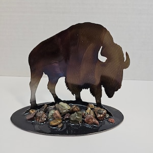 American Bison Metal Figurine, St Labre Indian School, 2018