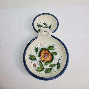 2 Part Server, Hand Painted Italy