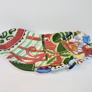 Fitz and Floyd Stocking Snack Therapy Platter