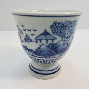 Asian Footed Sake Cup