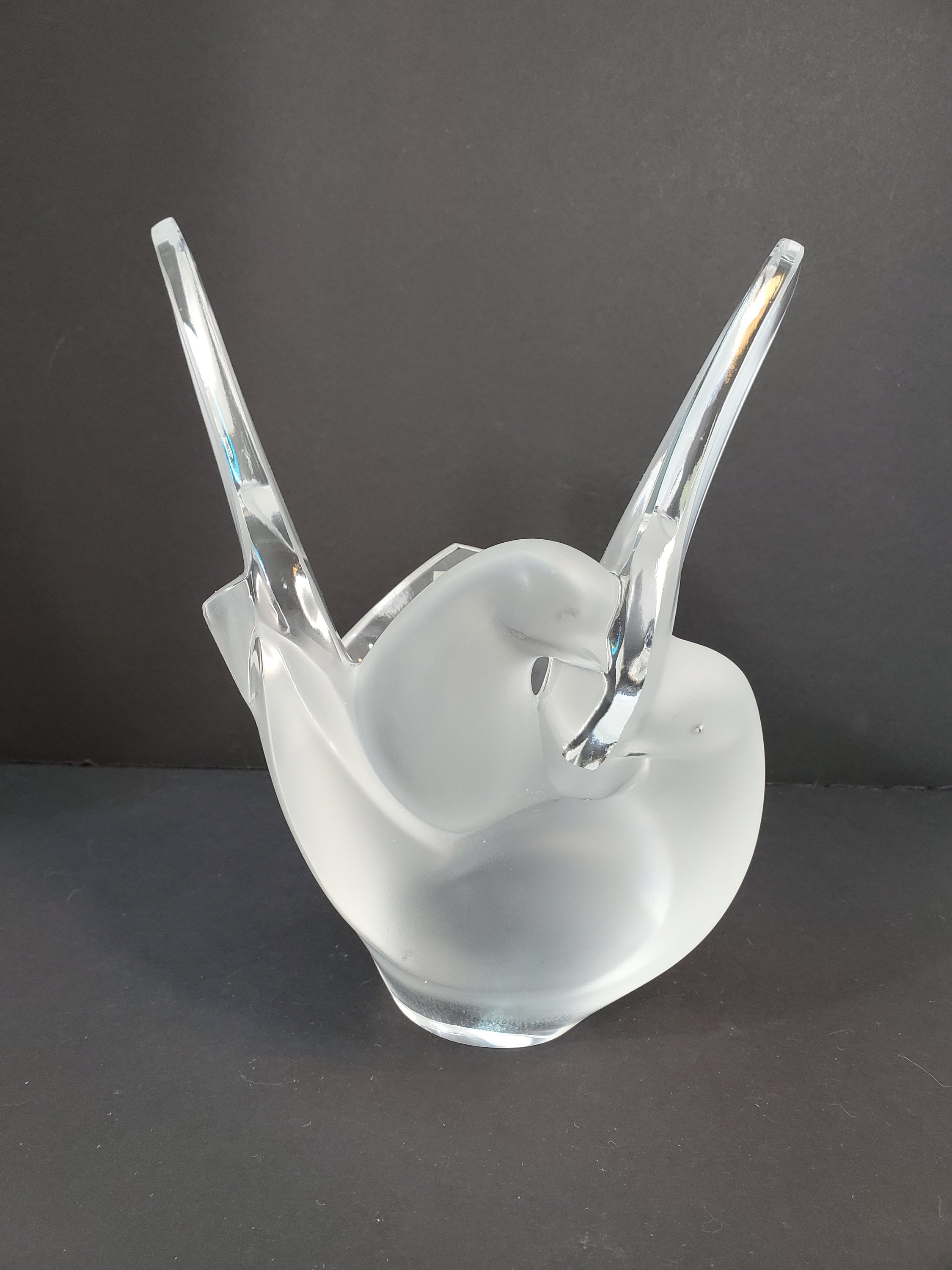 Lalique Double Dove Vase, France