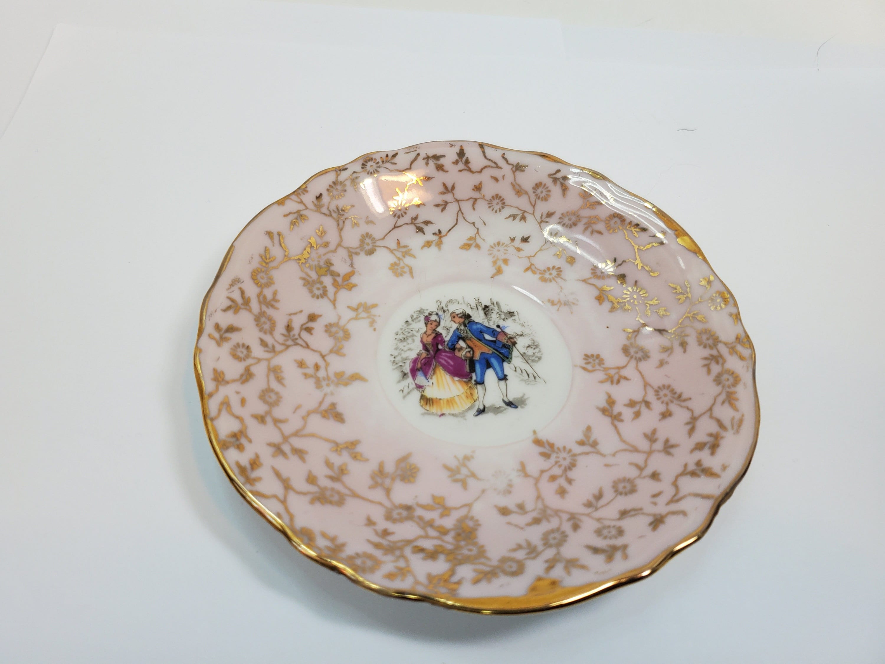 磁器ドパリ　オーロレトロピカルヴィンテージプレート Veritable porcelaine - Etsy 日本