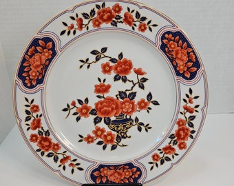 Mikasa Imperial Peony Dinner Plate, Japan - Etsy