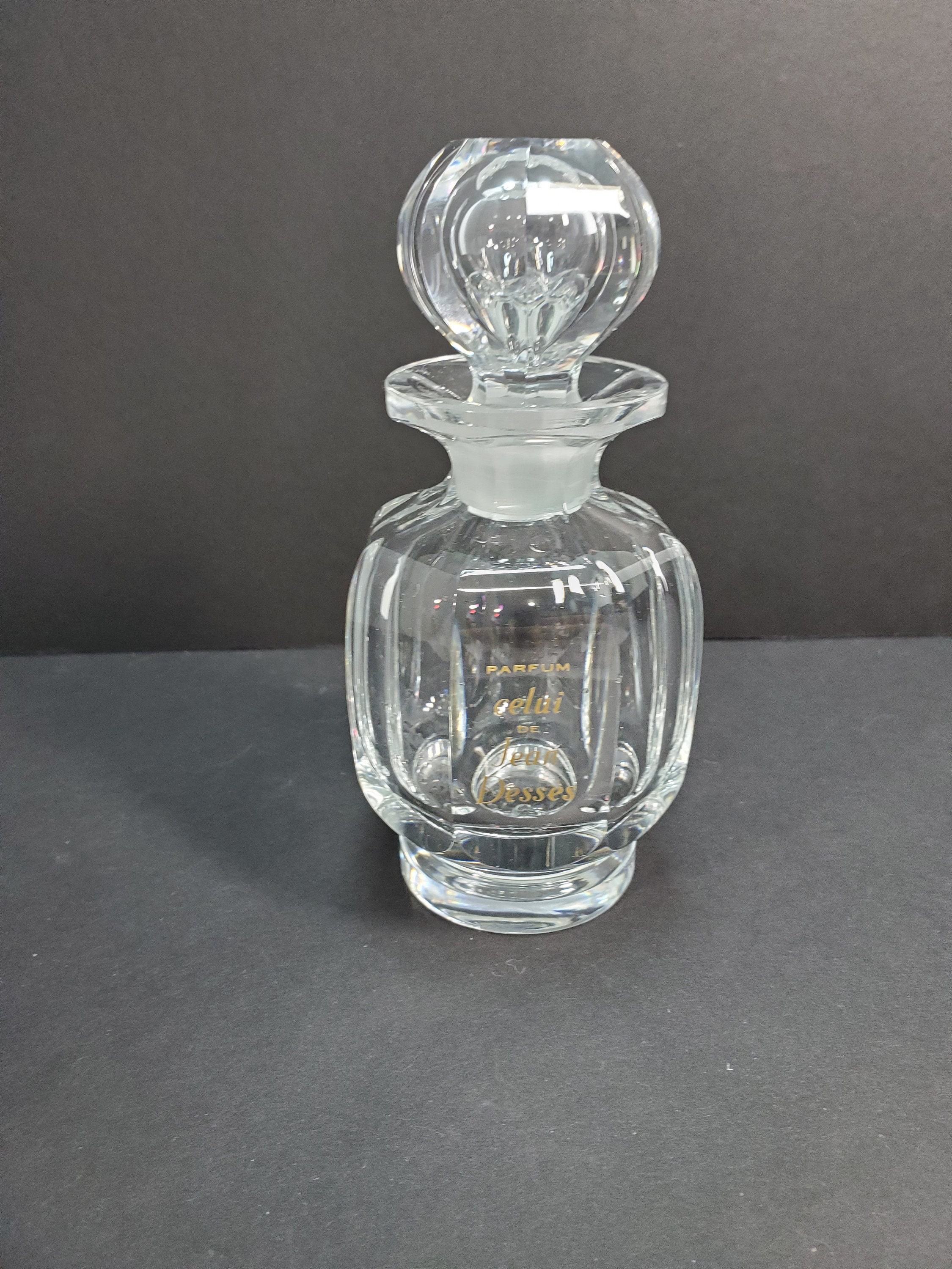 Baccarat Parfum Celui de Jean Desses Perfume Bottle with Stopper, France