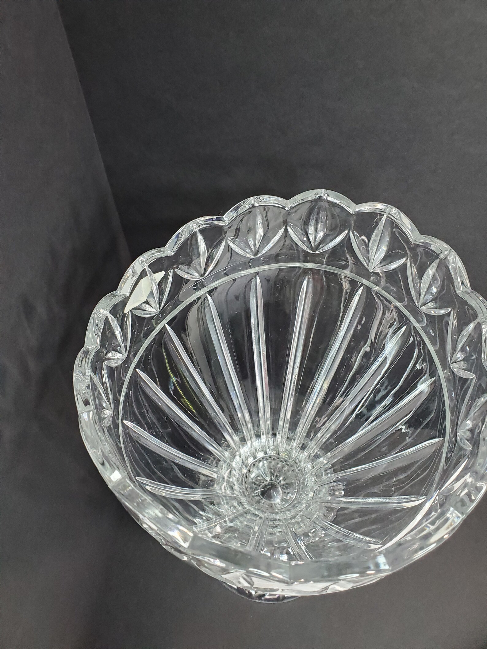 Shannon Crystal Olympia Footed Vase Poland Etsy