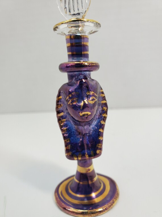 King Tut Egyptian Perfume Bottle With Dauber Egypt Gem