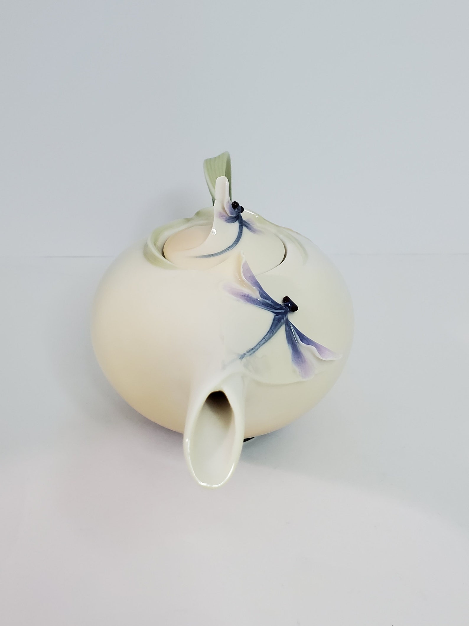 Franz Dragonfly Teapot Small Damage Etsy