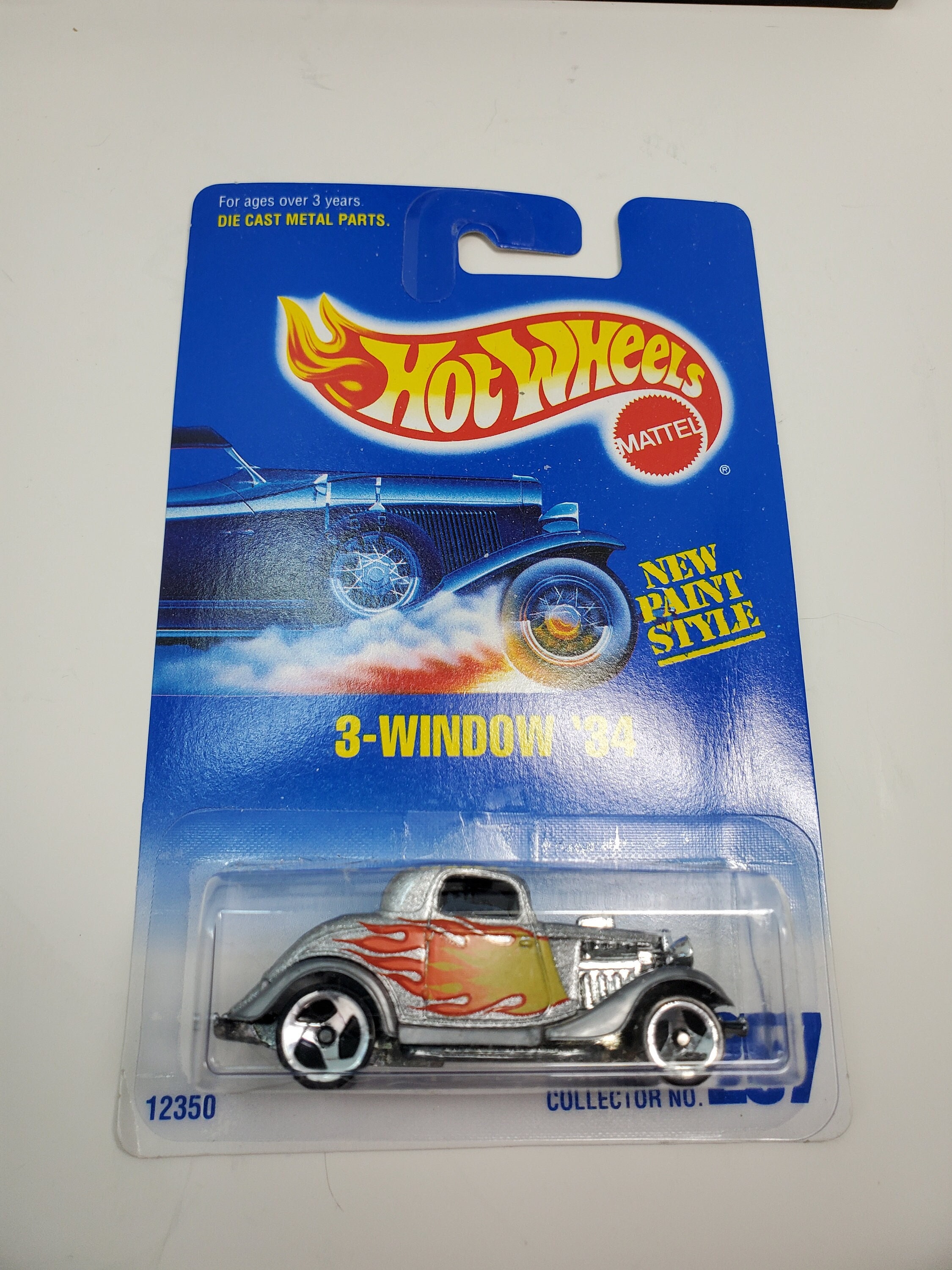 Hot Wheels 3-window '34, #257, 1991 Original Package - Etsy