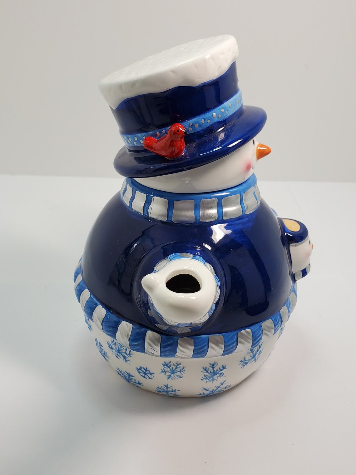 Houston Harvest Gift Products Snowman Teapot Etsy