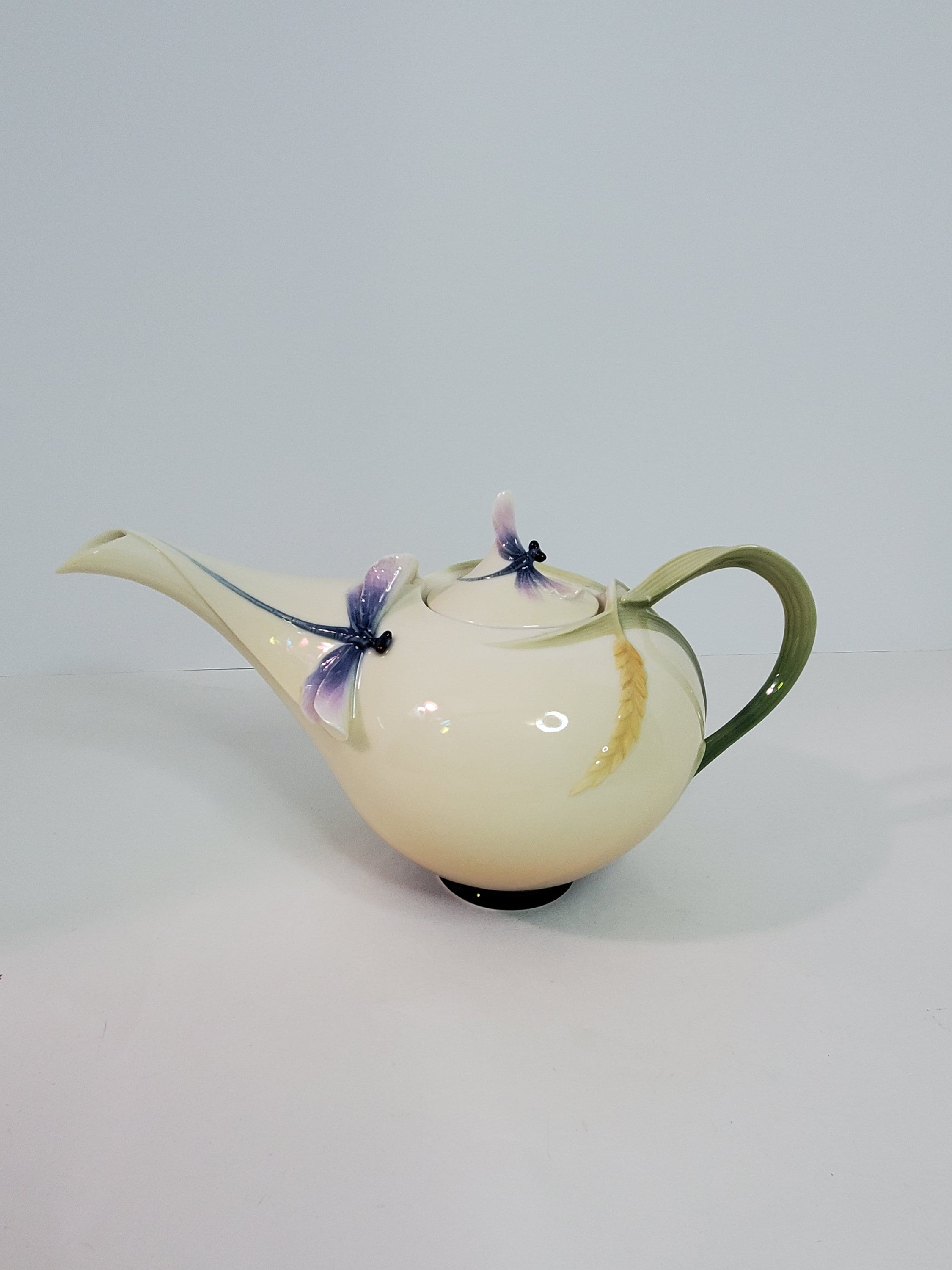 Franz Dragonfly Teapot Small Damage Etsy